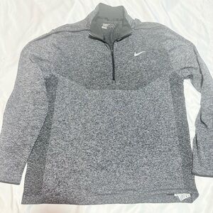 Nike Golf Dri-FIT Quarter Zip Pullover Grey Modern Fit Men’s Size 2XL